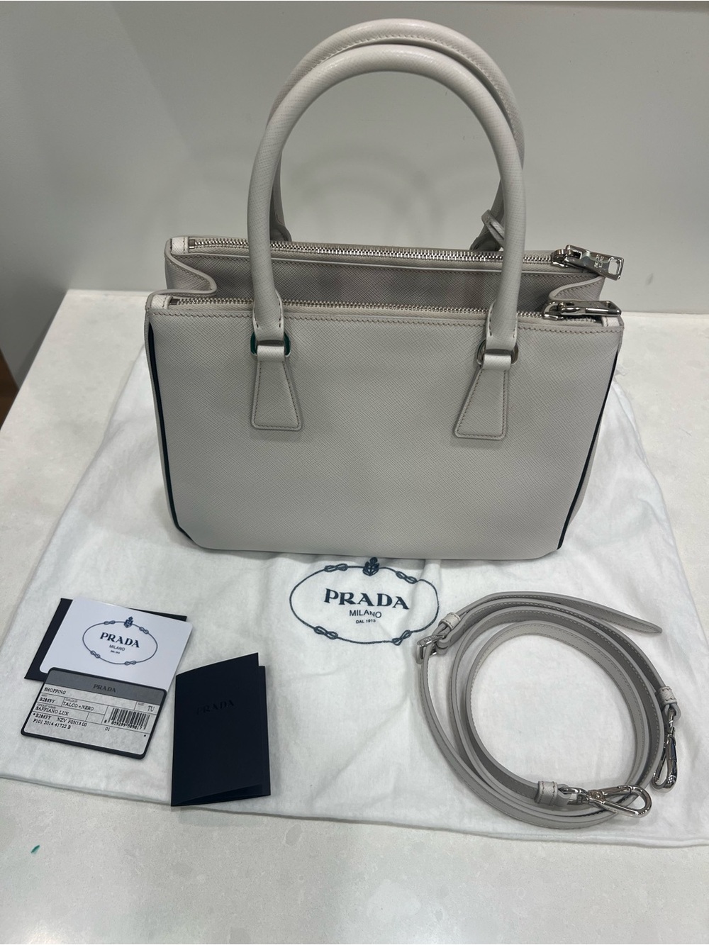 Prada Galleria Saffiano Leather Handbag - Picture 11 of 14